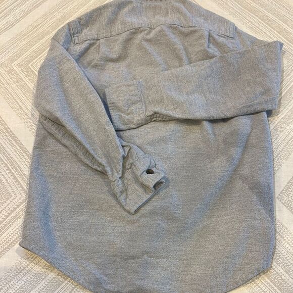 Crewcuts Boys Gray Button-Up Shirt with Brown Elbow Patches - Size 6/7 - Picture 7 of 7